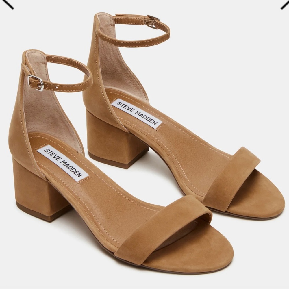 Steve Madden Irenee Tan Nubuck Elegant Sandals